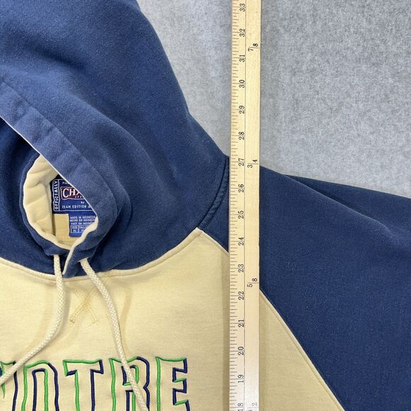 Vintage Notre Dame Fighting Irish Hoodie Mens XL Sweatshirt Champs Sportswear - Picture 7 of 11